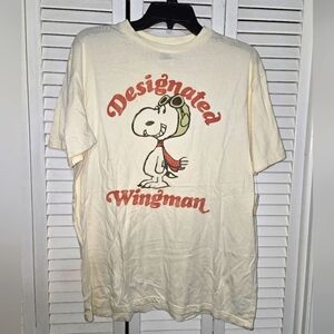 Junk Food Snoopy Men's M Designated Wingman Tee NEW